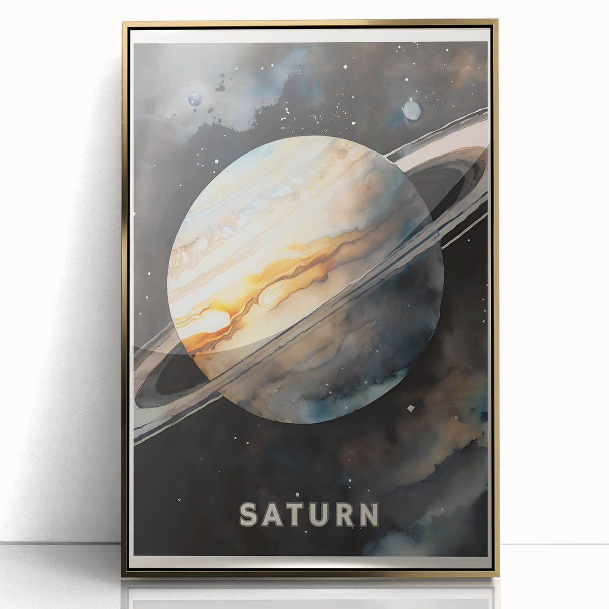 STEM Learning Wall Art - Saturn Planet Educational Space Poster
