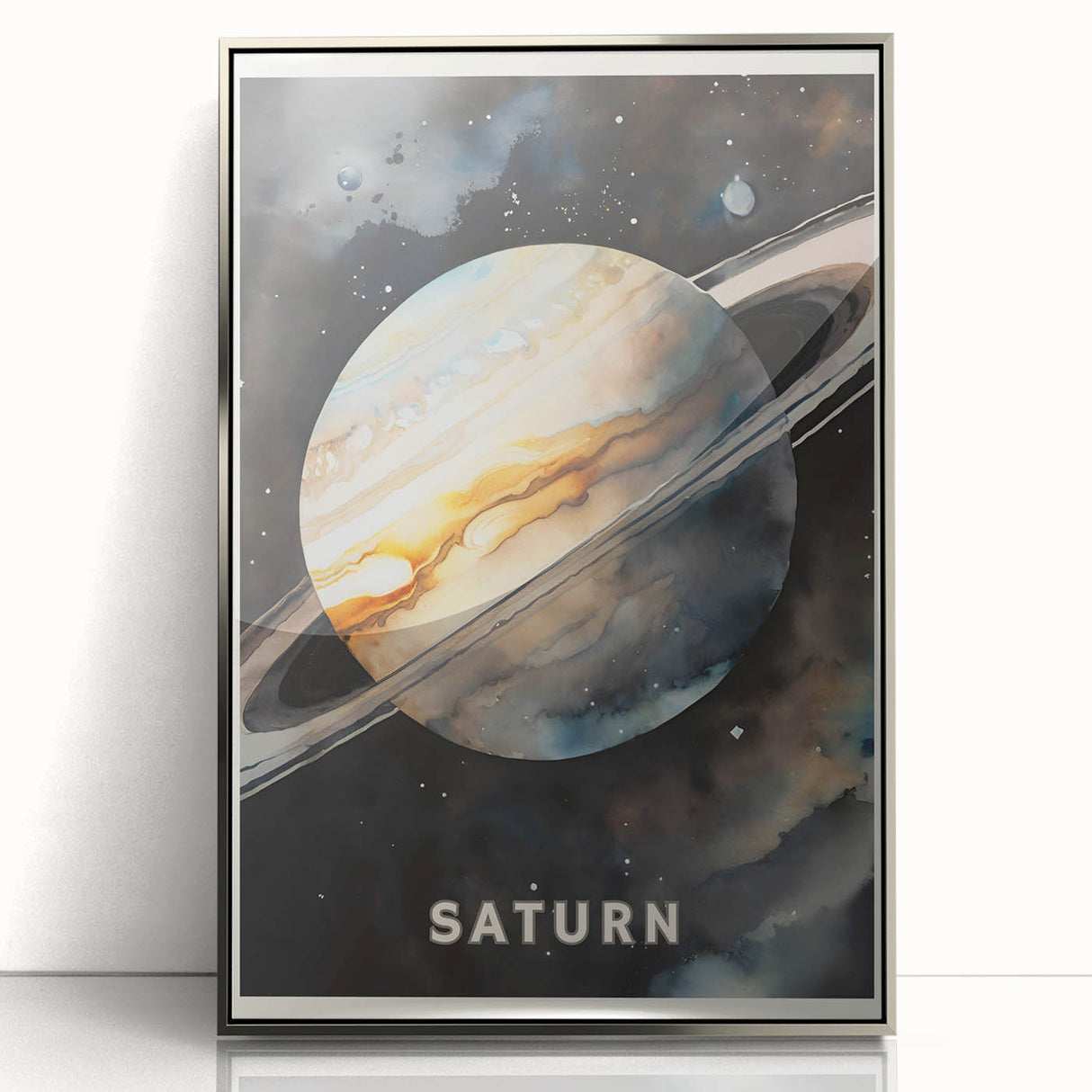 STEM Learning Wall Art - Saturn Planet Educational Space Poster