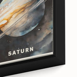 STEM Learning Wall Art - Saturn Planet Educational Space Poster