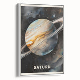 STEM Learning Wall Art - Saturn Planet Educational Space Poster