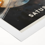 STEM Learning Wall Art - Saturn Planet Educational Space Poster