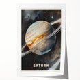 STEM Learning Wall Art - Saturn Planet Educational Space Poster