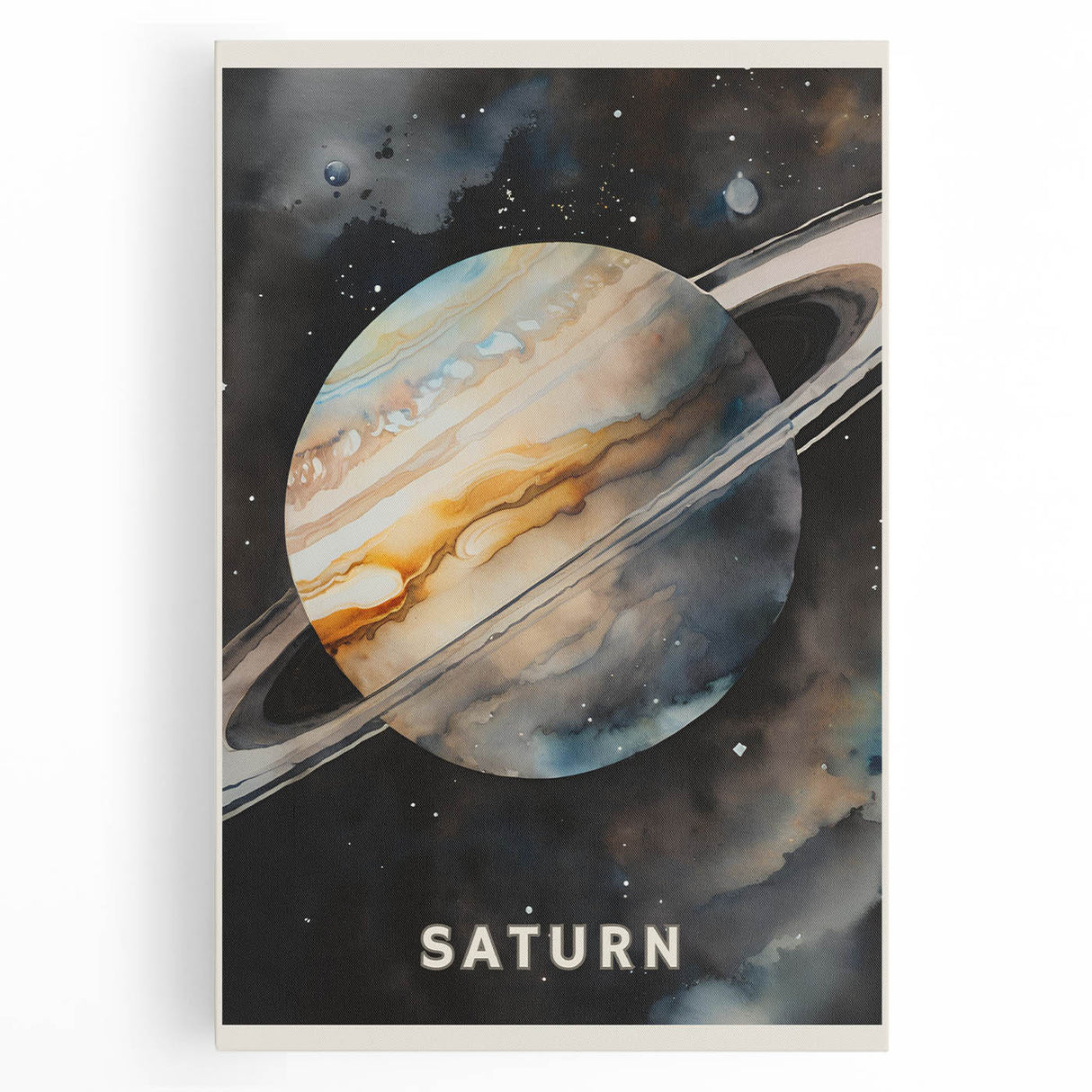 STEM Learning Wall Art - Saturn Planet Educational Space Poster