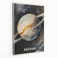 STEM Learning Wall Art - Saturn Planet Educational Space Poster