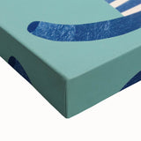 Children’s Wall Decor – Modern Striped Cat Illustration for Kids