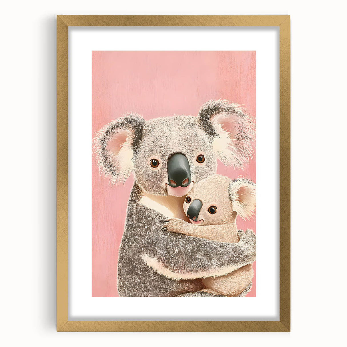 Cute Koala Nursery Wall Art - Kids Room Prints & Baby Decor