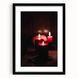 Extra large abstract art print featuring textured autumn colors on canvas, framed in black, ideal for living room decor.