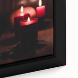 Extra large framed canvas featuring textured, colorful art of a tree in autumn, ideal for living room decor.