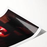 Extra large rolled print featuring line art flowers in muted fall tones, ideal for large living room wall art.