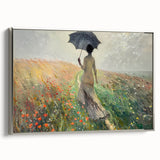 Framed abstract landscape wall art in silver, showcasing a textured design with vibrant colors and intricate patterns, perfect for modern home decor.