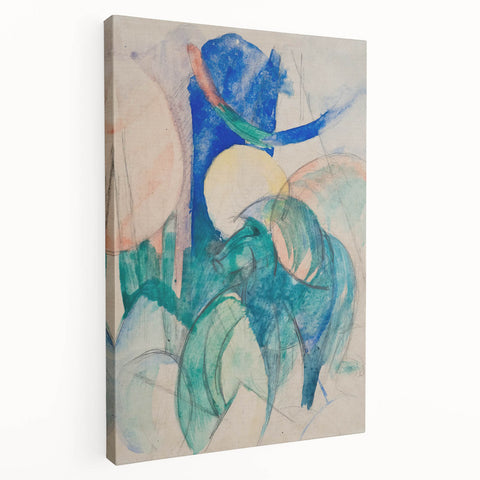 Franz Marc's Mandrill - Abstract Expressionist Animal Art Print
