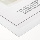 Art deco poster featuring a stylized cocktail glass in bold black and gold tones on a rolled canvas.