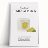 Large black and white stretched canvas featuring a minimalist coffee cup design, suitable for kitchen wall art.