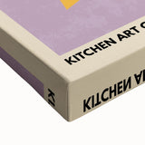 Large art featuring a close-up of various fruits in black and white on stretched canvas, suitable for bedroom wall decor.