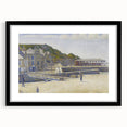 Port-en-Bessin by Seurat: Coastal Pointillist Impressionist Wall Art Print