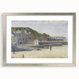 Port-en-Bessin by Seurat: Coastal Pointillist Impressionist Wall Art Print