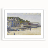 Port-en-Bessin by Seurat: Coastal Pointillist Impressionist Wall Art Print
