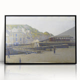 Port-en-Bessin by Seurat: Coastal Pointillist Impressionist Wall Art Print