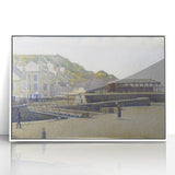 Port-en-Bessin by Seurat: Coastal Pointillist Impressionist Wall Art Print