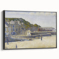 Port-en-Bessin by Seurat: Coastal Pointillist Impressionist Wall Art Print