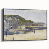Port-en-Bessin by Seurat: Coastal Pointillist Impressionist Wall Art Print