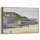 Port-en-Bessin by Seurat: Coastal Pointillist Impressionist Wall Art Print