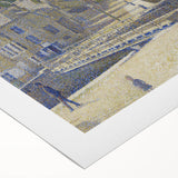 Port-en-Bessin by Seurat: Coastal Pointillist Impressionist Wall Art Print