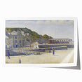 Port-en-Bessin by Seurat: Coastal Pointillist Impressionist Wall Art Print