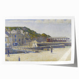 Port-en-Bessin by Seurat: Coastal Pointillist Impressionist Wall Art Print