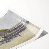 Port-en-Bessin by Seurat: Coastal Pointillist Impressionist Wall Art Print