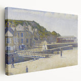 Port-en-Bessin by Seurat: Coastal Pointillist Impressionist Wall Art Print