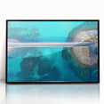 Framed acrylic landscape artwork of a bridge in a scenic setting, featuring vibrant colors and intricate details, perfect for modern home decor.
