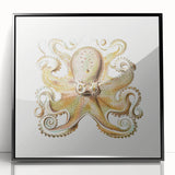 Vintage Octopus Illustration - Modern Wall Art with Marine Life Charm
