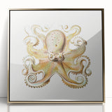Vintage Octopus Illustration - Modern Wall Art with Marine Life Charm