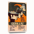 Gorillaz Retro Wall Art – Vintage Prints for Alternative Music Fans