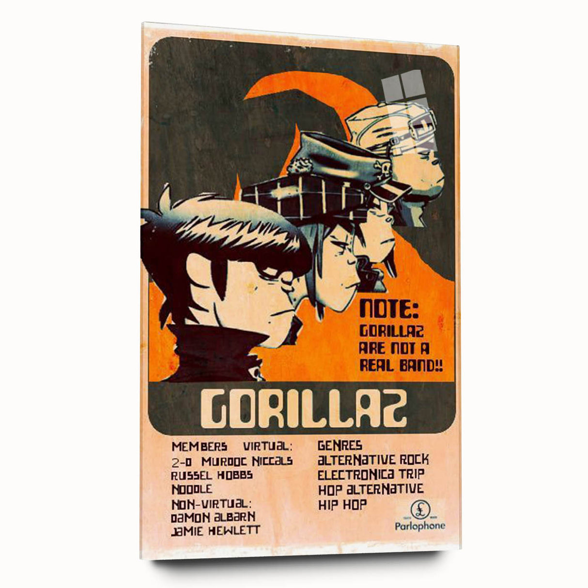 Gorillaz Retro Wall Art – Vintage Prints for Alternative Music Fans