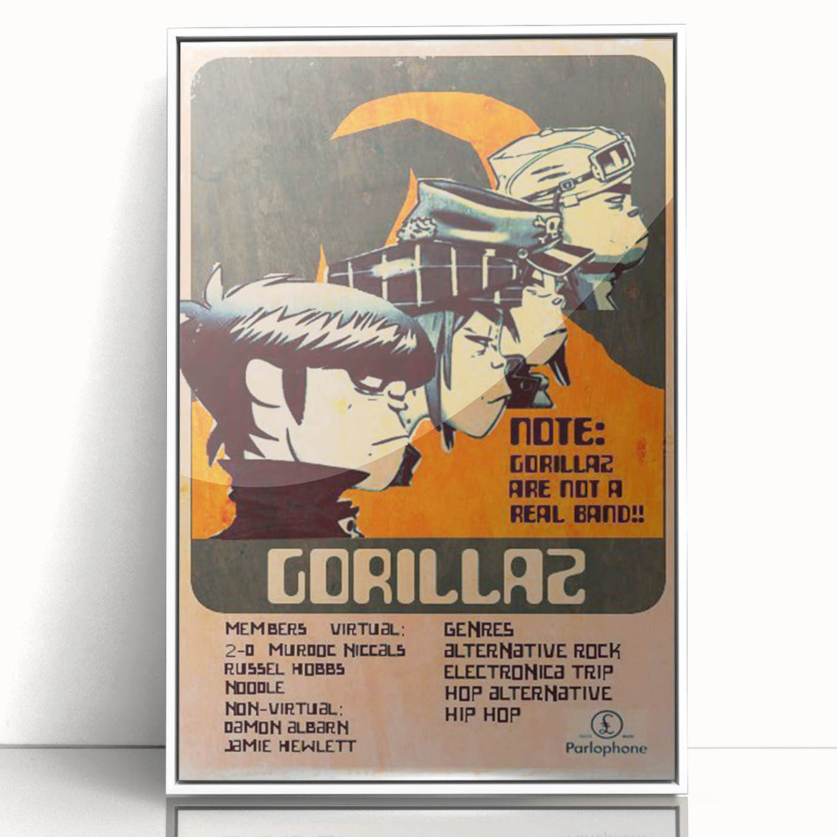 Gorillaz Retro Wall Art – Vintage Prints for Alternative Music Fans