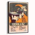 Gorillaz Retro Wall Art – Vintage Prints for Alternative Music Fans