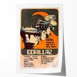 Gorillaz Retro Wall Art – Vintage Prints for Alternative Music Fans