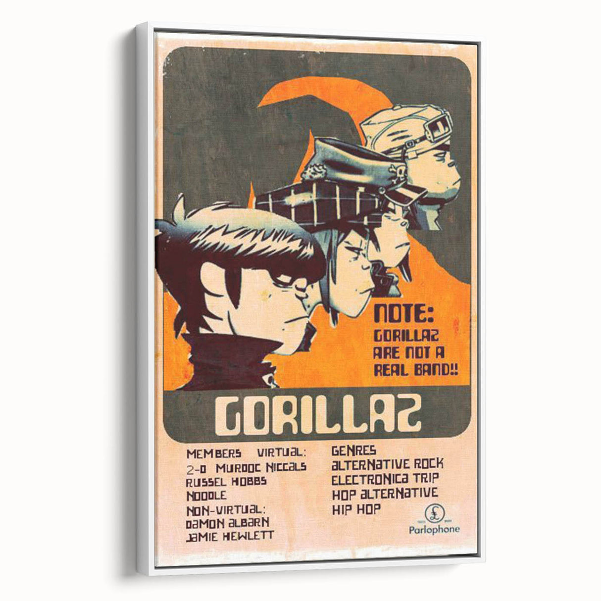 Gorillaz Retro Wall Art – Vintage Prints for Alternative Music Fans