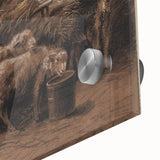 Realism Art Prints - Sheep in Stable by Rosa Bonheur Rustic Animal Art