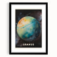 Classroom Educational Posters - Uranus Planet Space Art Print