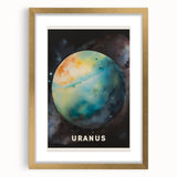 Classroom Educational Posters - Uranus Planet Space Art Print