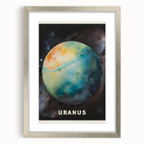 Classroom Educational Posters - Uranus Planet Space Art Print
