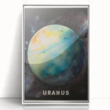 Classroom Educational Posters - Uranus Planet Space Art Print