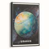 Classroom Educational Posters - Uranus Planet Space Art Print