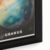 Classroom Educational Posters - Uranus Planet Space Art Print