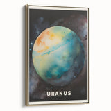 Classroom Educational Posters - Uranus Planet Space Art Print