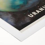 Classroom Educational Posters - Uranus Planet Space Art Print