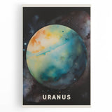 Classroom Educational Posters - Uranus Planet Space Art Print